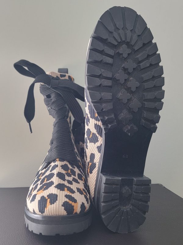 Kate Spade "Cheetah Print" Combat Boots Size 6 - Image 3