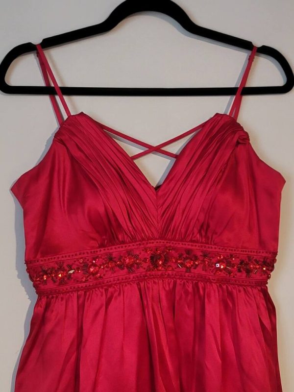 Oc by Oc Red Dress Size 10 - Image 5